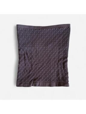 Free People Brown Textured Knit Tube Top Size XS/S Charcoal Stretchy